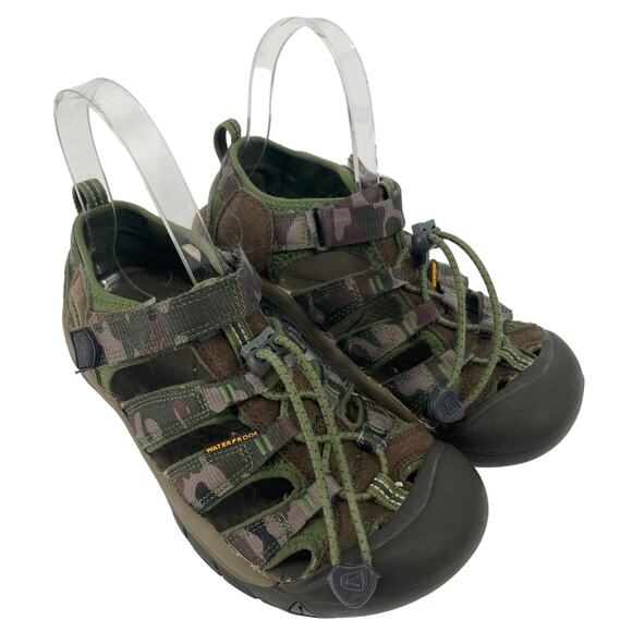 Keen Other - Keen Newport H2 Kids 4 green camo Waterproof Hiking Water Sport Sandals